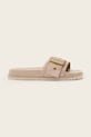 Παντόφλες σουέτ AllSaints Ellie Western Sandal φλατ ροζ W039FE