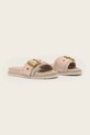 Παντόφλες σουέτ AllSaints Ellie Western Sandal W039FE ροζ SS26