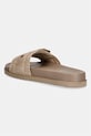 Obuwie AllSaints klapki skórzane Ellie Western Sandal W039FE.BRN beżowy
