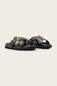 Δερμάτινες παντόφλες AllSaints Suki Western Sandal W042FE.BLK μαύρο SS26