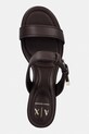 Armani Exchange klapki na słupku damskie brązowy XW002576.AF21266.U6018