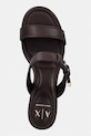 Armani Exchange klapki na słupku damskie brązowy XW002576.AF21266.U6018