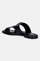 Obuv MICHAEL Michael Kors šľapky na plochom podpätku dámske kožené Berkley Flat Sandal 40S6BRFS1L.001 čierna