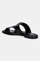 Obuv MICHAEL Michael Kors šľapky na plochom podpätku dámske kožené Berkley Flat Sandal 40S6BRFS1L.001 čierna
