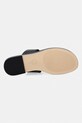 MICHAEL Michael Kors šľapky na plochom podpätku dámske kožené Berkley Flat Sandal 40S6BRFS1L.001 čierna