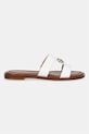 MICHAEL Michael Kors Σαγιονάρες Γυναικεία δερμάτινες Erin Flat Sandal 40S6ERFS2L.085 λευκό SS26