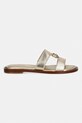 MICHAEL Michael Kors Σαγιονάρες Γυναικείες Δερμάτινες Erin Flat Sandal 40S6ERFS2M.740 χρυσαφί SS26