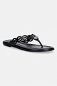 MICHAEL Michael Kors japonki damskie skórzane Janie Thong Sandal czarny 40S6JNFS1L.001