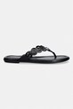 MICHAEL Michael Kors japonki damskie skórzane Janie Thong Sandal 40S6JNFS1L.001 czarny SS26
