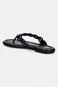 Obuwie MICHAEL Michael Kors japonki damskie skórzane Janie Thong Sandal 40S6JNFS1L.001 czarny