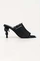 Karl Lagerfeld klapki mules damskie Karl Nft Heel czarny KL39106D.D00