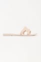 Karl Lagerfeld klapki na płaskim obcasie damskie Jelly beżowy KL80008C.V10