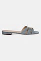 Lauren Ralph Lauren klapki damskie Blaike Slide 802P10545001.400 niebieski SS26