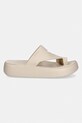 Crocs japonki Getaway Platform Toe Loop 210834.0LH beżowy SS26
