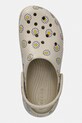Crocs klapki na platformie damskie Classic Platform Floral Clog beżowy 212668.1WY