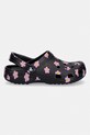 Crocs klapki damskie Classic Flower Clog 212677.001 czarny SS26