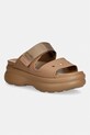 Crocs klapki damskie Soho Two Strap Sandal brązowy 212861.2EY