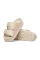 Birkenstock klapki skórzane Arizona Flex Platform EXQ LENA 1031470 beżowy