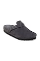 Birkenstock Boston EXQ LEVE klapki mules damskie zamszowe 1031489 szary SS26
