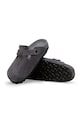 Birkenstock Boston EXQ LEVE klapki mules damskie zamszowe szary 1031489