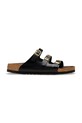 Birkenstock Florida FR klapki damskie skórzane czarny 1032029