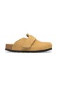 Birkenstock klapki zamszowe Loma bez obcasa brązowy 1031595