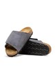 Birkenstock Solana klapki na płaskim obcasie damskie zamszowe szary 1031597