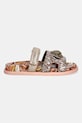 Kurt Geiger London klapki na płaskim obcasie damskie Eagle Cut Out Sandal 4732639779 brązowy SS26