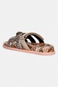 Obuwie Kurt Geiger London klapki na płaskim obcasie damskie Eagle Cut Out Sandal 4732639779 brązowy