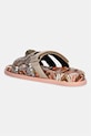 Obuwie Kurt Geiger London klapki na płaskim obcasie damskie Eagle Cut Out Sandal 4732639779 brązowy