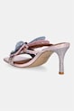 Obuwie Kurt Geiger London sandały na wysokim obcasie damskie Butterfly Mule Sdl 5610053069 różowy