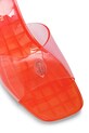 Kurt Geiger London klapki na koturnie damskie Maddison Wedge Mule pomarańczowy 5613399979
