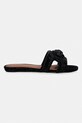 Kurt Geiger London klapki na płaskim obcasie damskie Eagle Cut Out Flat Sdl 5611900209 czarny SS26