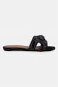 Kurt Geiger London klapki na płaskim obcasie damskie Eagle Cut Out Flat Sdl 5611900209 czarny SS26