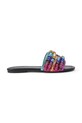 Kurt Geiger London klapki damskie Southbank Beaded czarny 4725469609