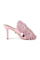 Kurt Geiger London klapki na szpilce damskie Raffia Buckle Sandal różowy 5595798999