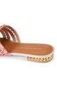 Obuwie Kurt Geiger London klapki damskie Chelsea Woven Flat Sdl 5600557999 pomarańczowy