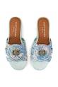 Kurt Geiger London dámske šľapky Chelsea Woven Flat Sdl 5600589999 tyrkysová SS26