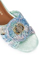 Kurt Geiger London dámske šľapky Chelsea Woven Flat Sdl tyrkysová 5600589999