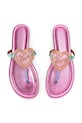Kurt Geiger London klapki damskie skórzane Kurt Heart T Bar Flat 5611769189 różowy SS26