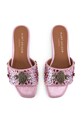 Kurt Geiger London klapki damskie Kensington Flat Sandal 8496157609 różowy SS26