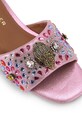 Kurt Geiger London klapki damskie Kensington Flat Sandal różowy 8496157609