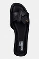 Love Moschino klapki damskie skórzane czarny JA28142G0OIE0000