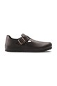 Birkenstock London buty z zakrytymi palcami damskie skórzane brązowy 166533.