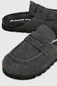 Obuwie Naked Wolfe klapki damskie zamszowe Cord.Dark szary