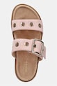 Inuikii šľapky na platforme dámske semišové Tilda Buckle ružová 1004.003.0631.601