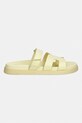 Steve Madden klapki damskie skórzane Missile 11003028.BY6 żółty SS26