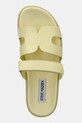 Steve Madden klapki damskie skórzane Missile żółty 11003028.BY6