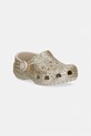 Crocs klapki dziecięce CLASSIC CHUNKY GLITTER CLOG T złoty 211940.CROCS.CLASSIC.CH