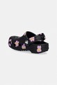 Dziewczynka Crocs sandały dziecięce CLASSIC FLOWER CLOG T 212671.CROCS.CLASSIC.FL czarny